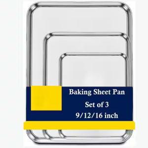 Stainless steel baking sheets