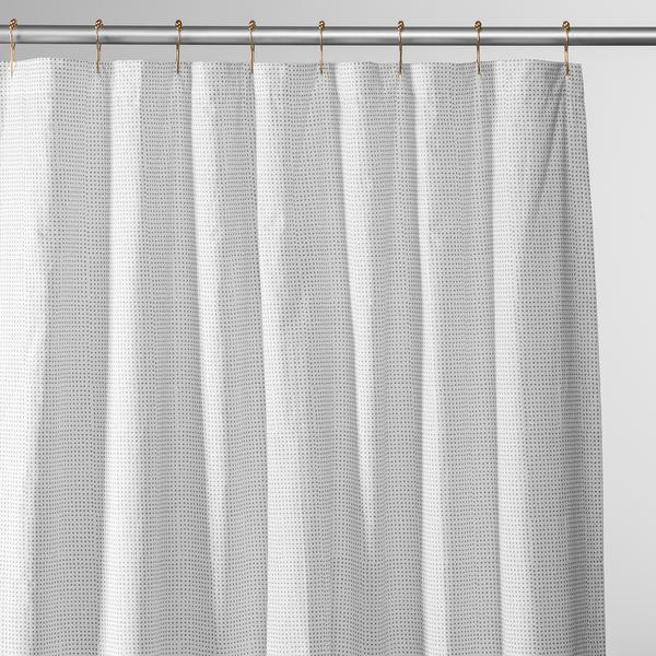 Gray Dot Shower Curtain