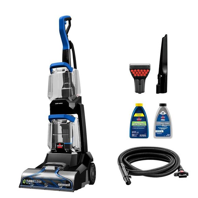 BISSELL TurboClean Pet XL Upright Carpet Cleaner, Upholstery Tough Stain Tool & Formula included, 3746