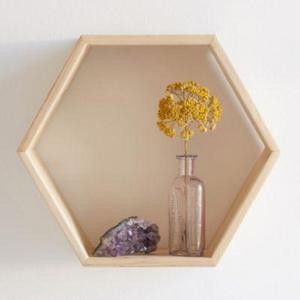 Honeycomb Wood Shelf