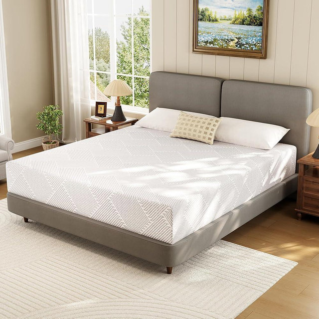 BedsPick Queen Mattress, 10 Inch Memory Foam Mattress, Medium Firm, Cooling Gel for Pressure & Back Pain Relief, Motion Isolation, Washable Cover, CertiPUR-US Certified
