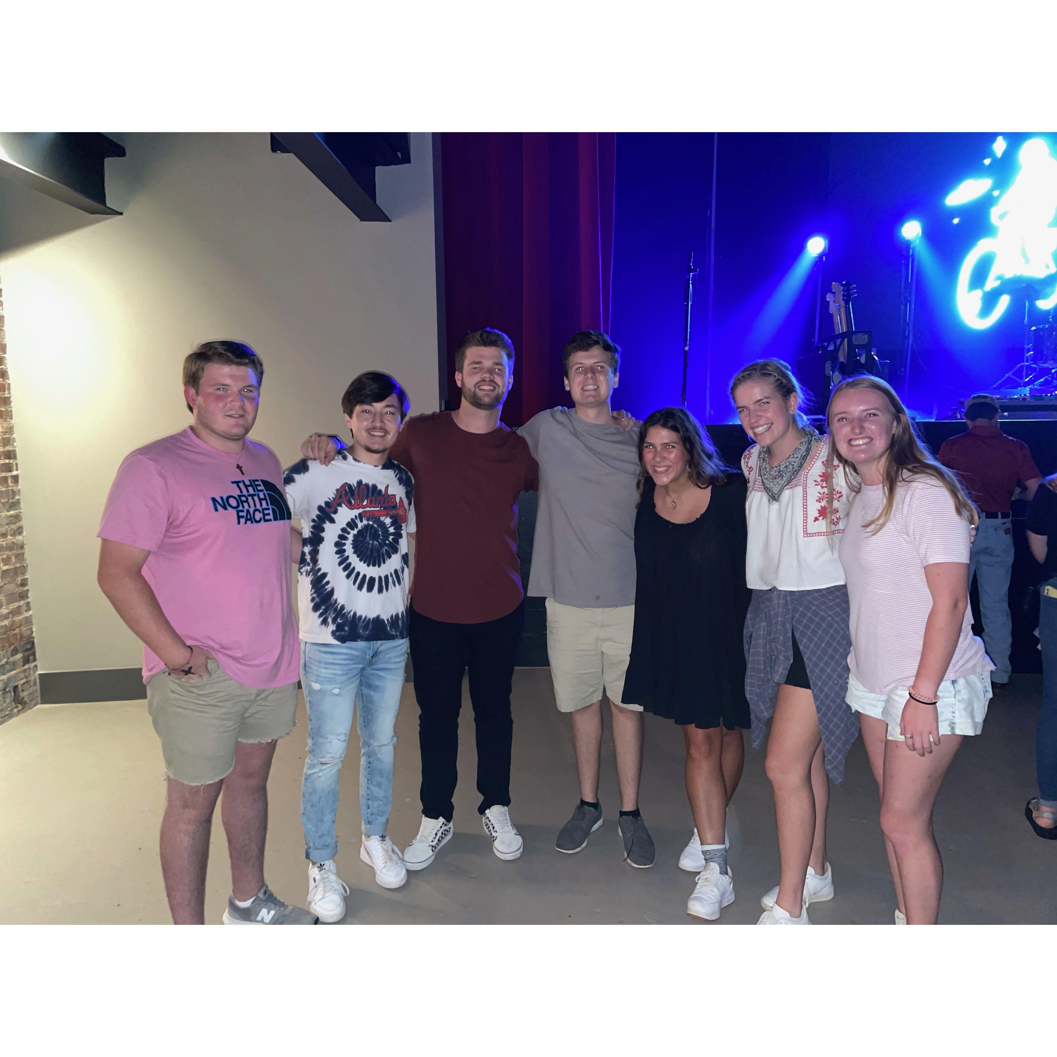 First major gathering with this group of friends we love! Chris Renzema concert in Tuscaloosa. September 2021