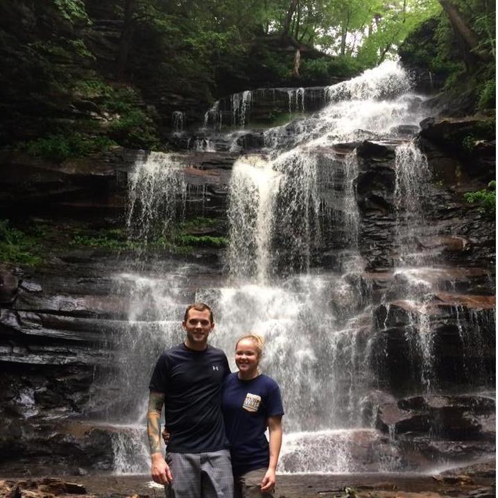 Camping and exploring together in Ricketts Glenn.