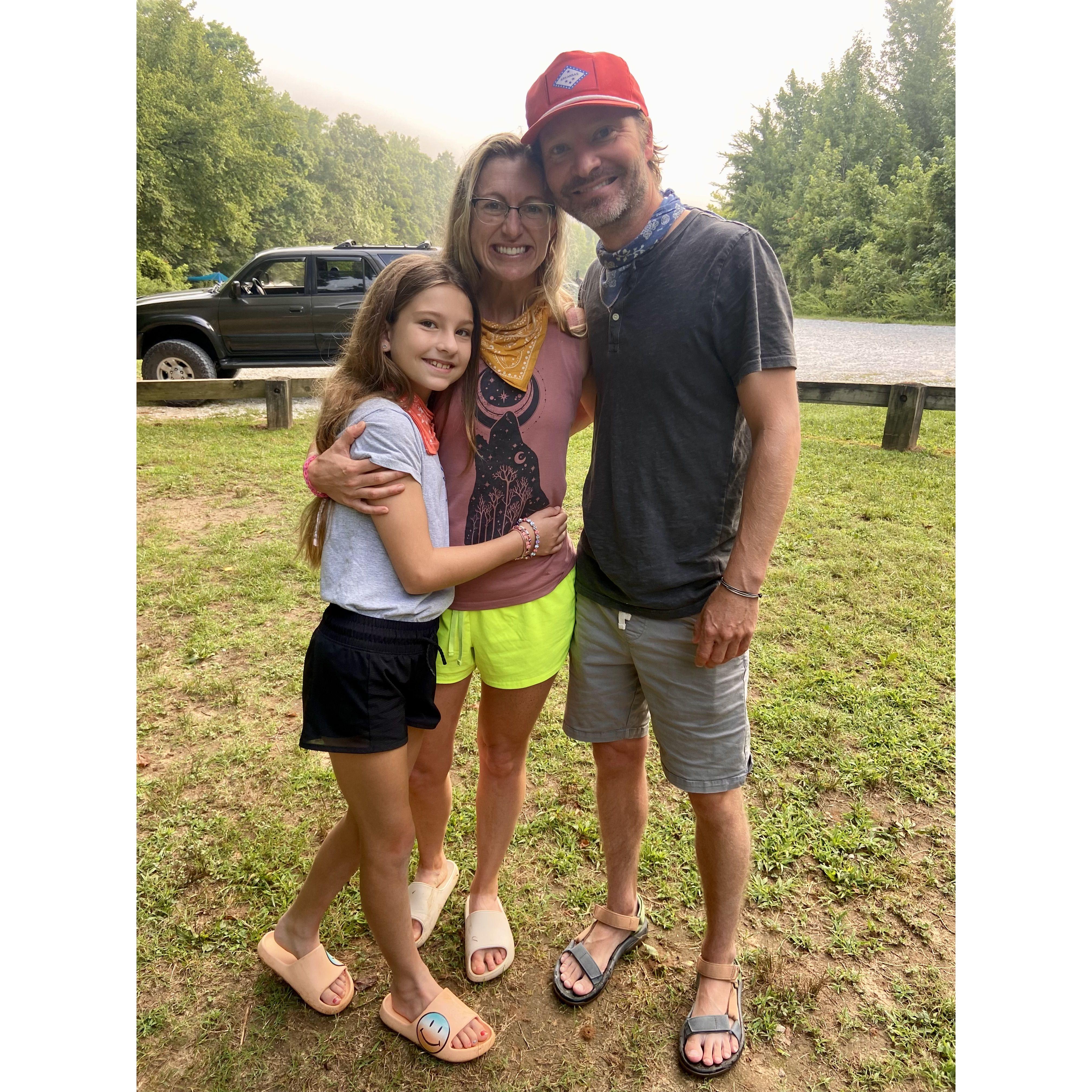 Happy Campers! The Gunselman's: Sailor, Shawnee, Will