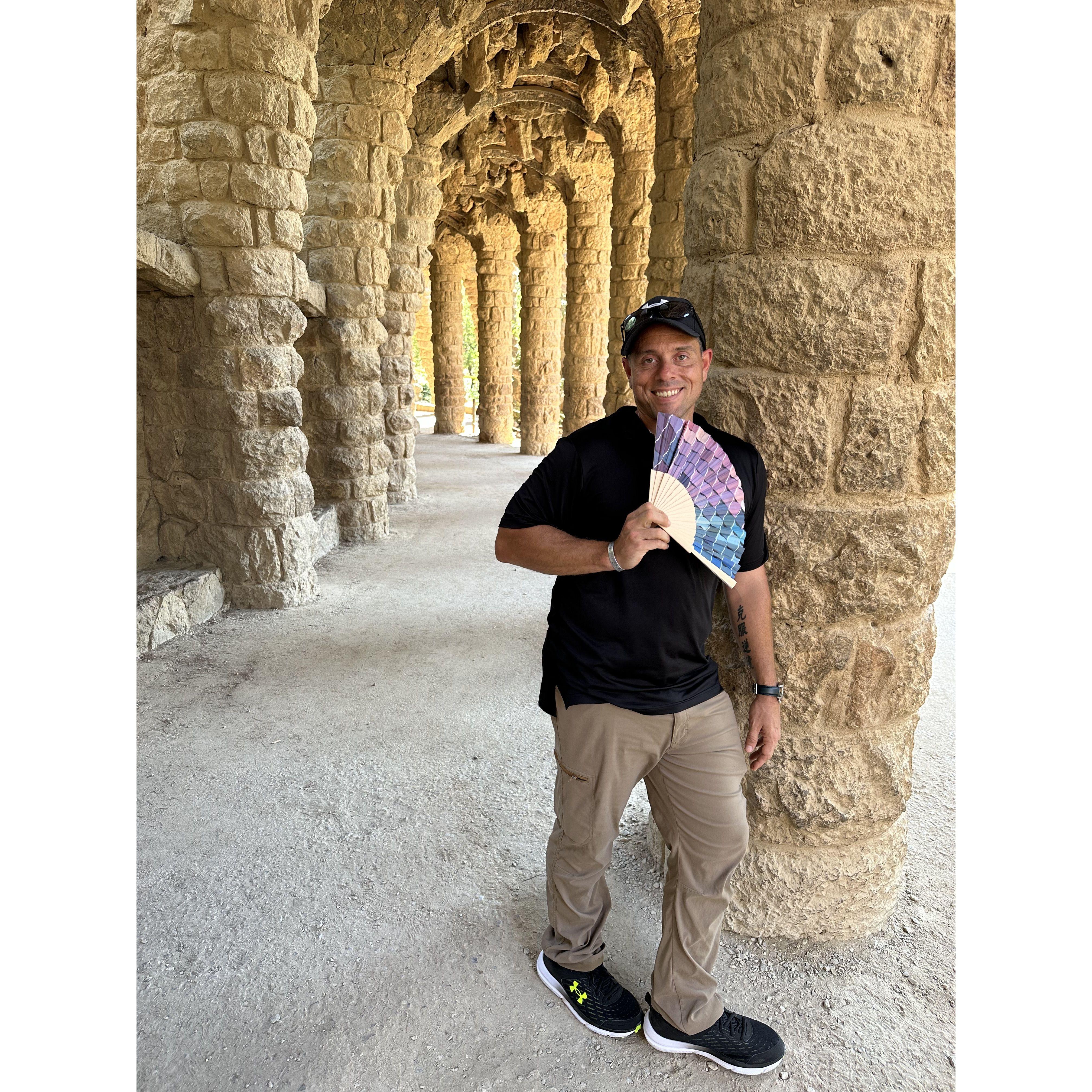 Cooling off while exploring Park Guell
Barcelona, Spain