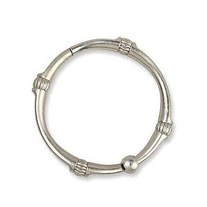 TITAN® NeverRust® Madison Shower Curtain Rings in Nickel (Set of 12)