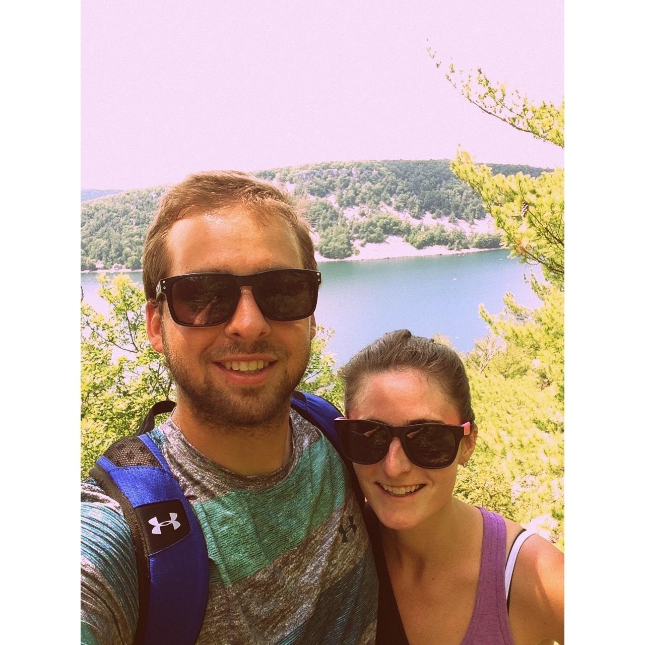 Hiking Devil's Lake. 2015