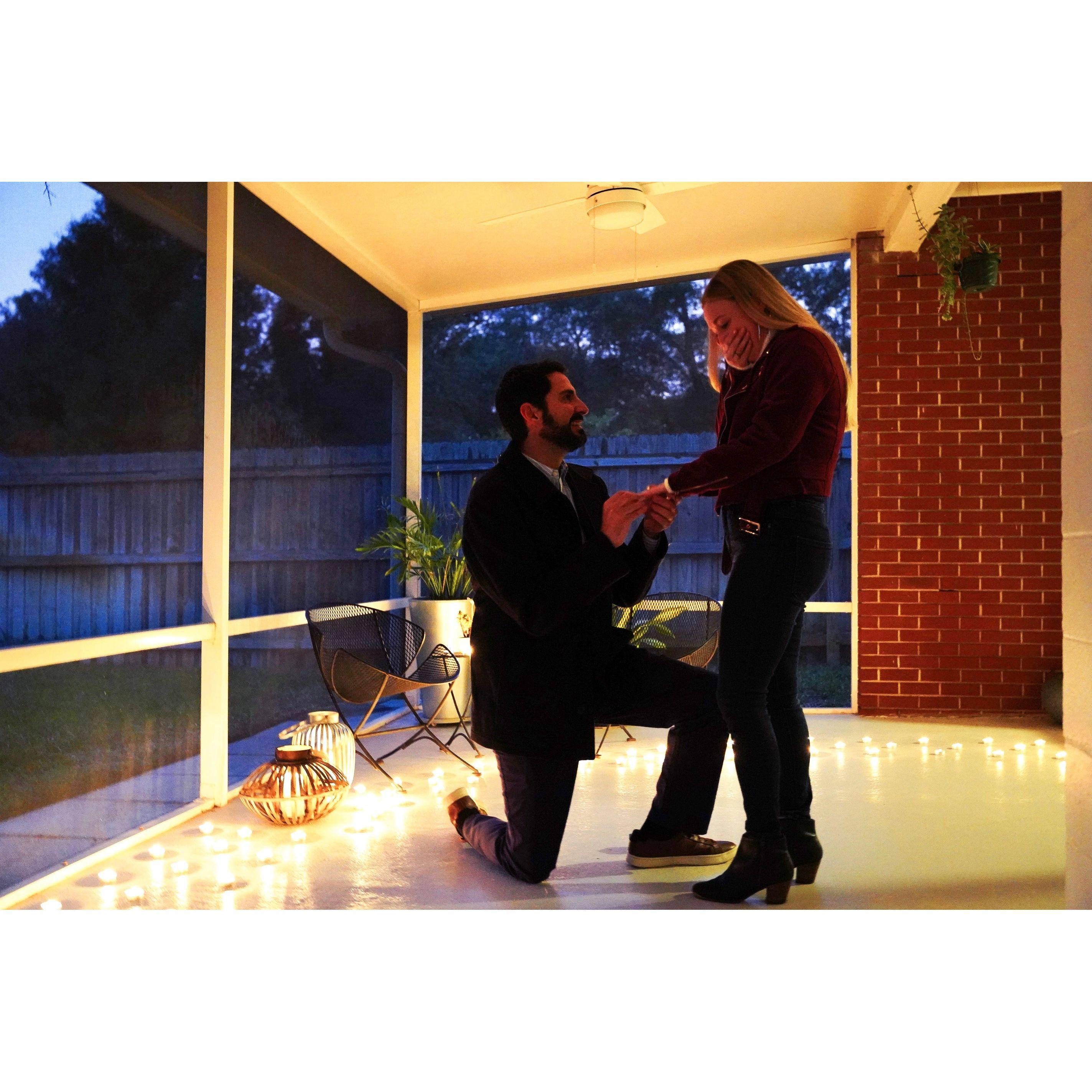 She said yes!