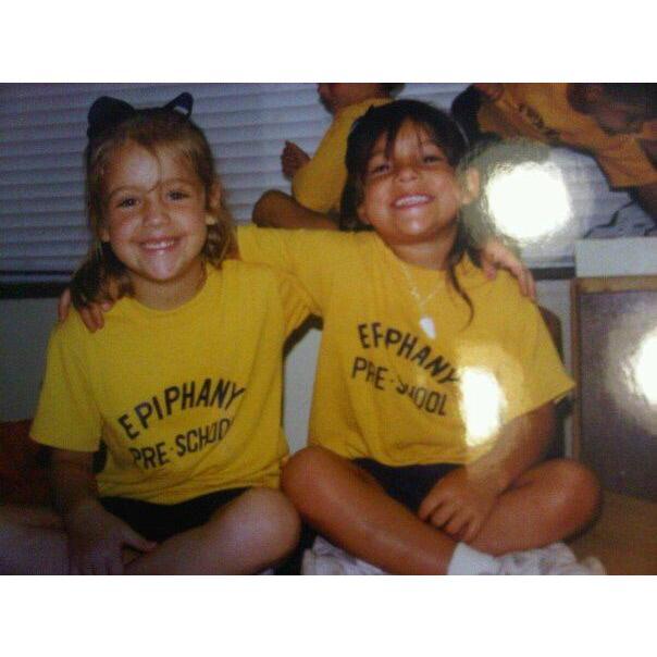 When the bride and maid of honor first met. Who knew then we would be planning a wedding now?