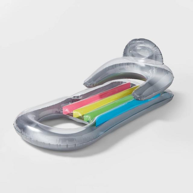 Relaxing Lounger Silver Metallic - Sun Squad™