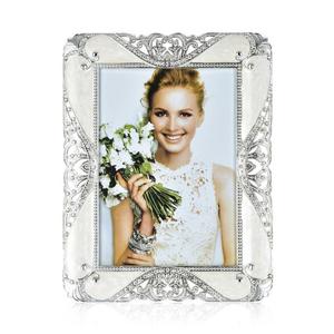 Bison Trading - 8x10 Picture Frame | College Photo Frame | Wedding Picture Frame Made of EPOXY and Silver Plated Metal | Inlay Rhinestones Photo Frame Blocks Display 8x10 Inch Picture for Family Love Baby