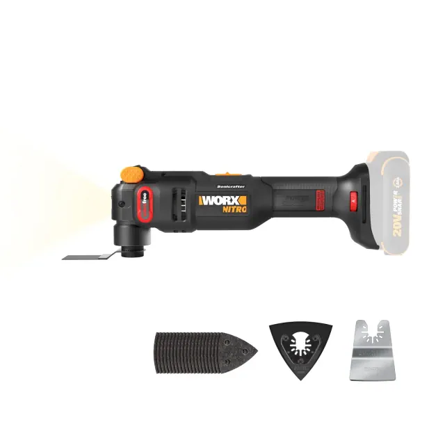 Worx Nitro WX698L.9 20V Cordless Oscillating Tool with VibraFree Technology