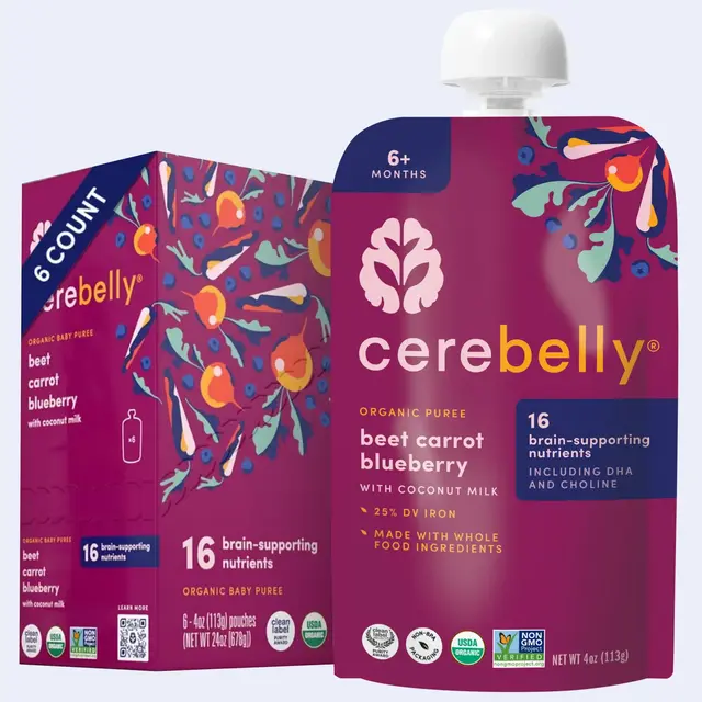 Beet Carrot Blueberry Puree 6 Pack