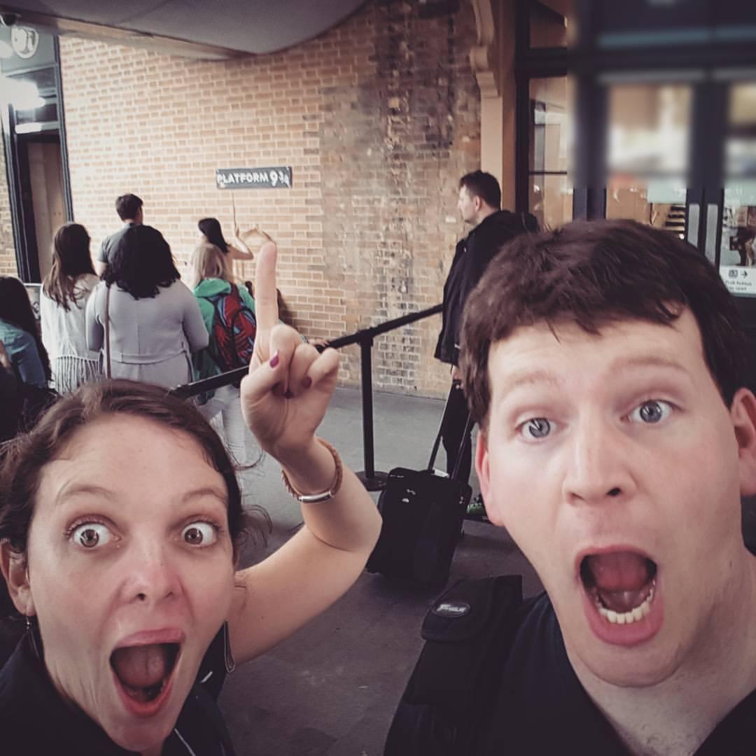 Platform 9 3/4! We're going to Hogwarts!