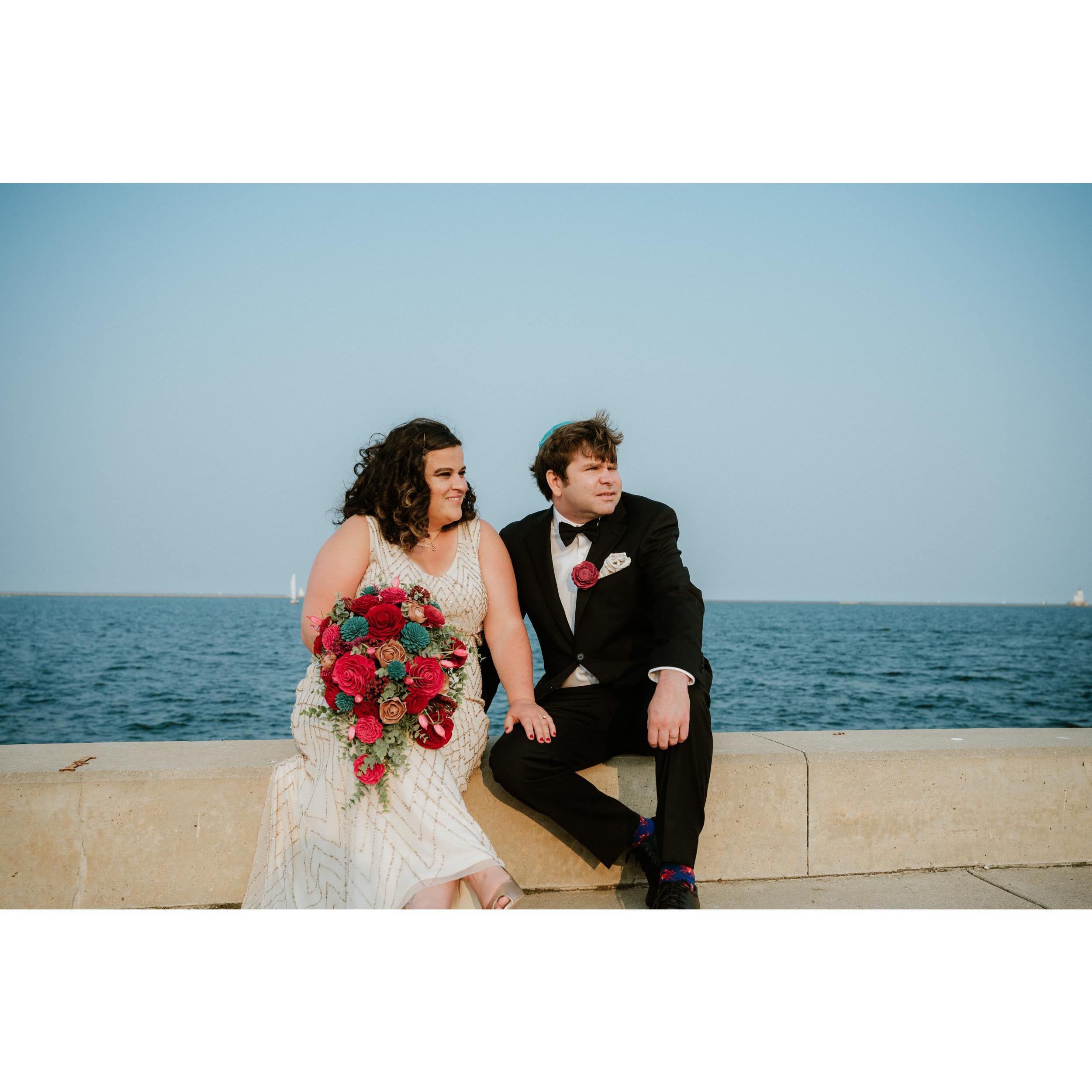 An Italian tradition is that the groom buys the bride her bouquet. Zach gives Margaret flowers every Friday. He gave her a wedding bouquet made of wood flowers so they could have it forever.