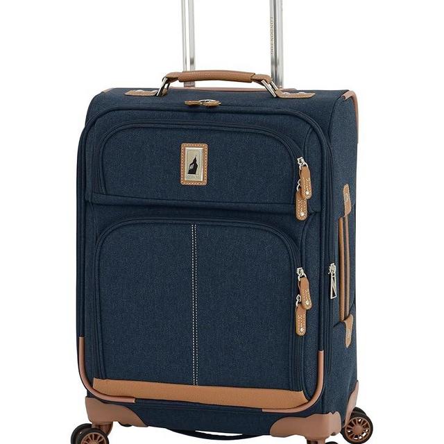 London Fog Wallington Denim 20" Expandable Spinner Carry