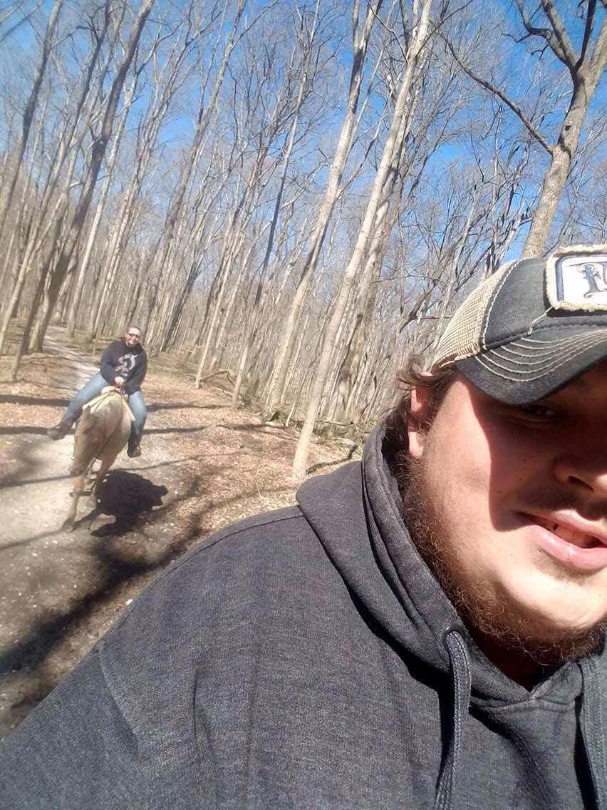 Horseback riding together:)
