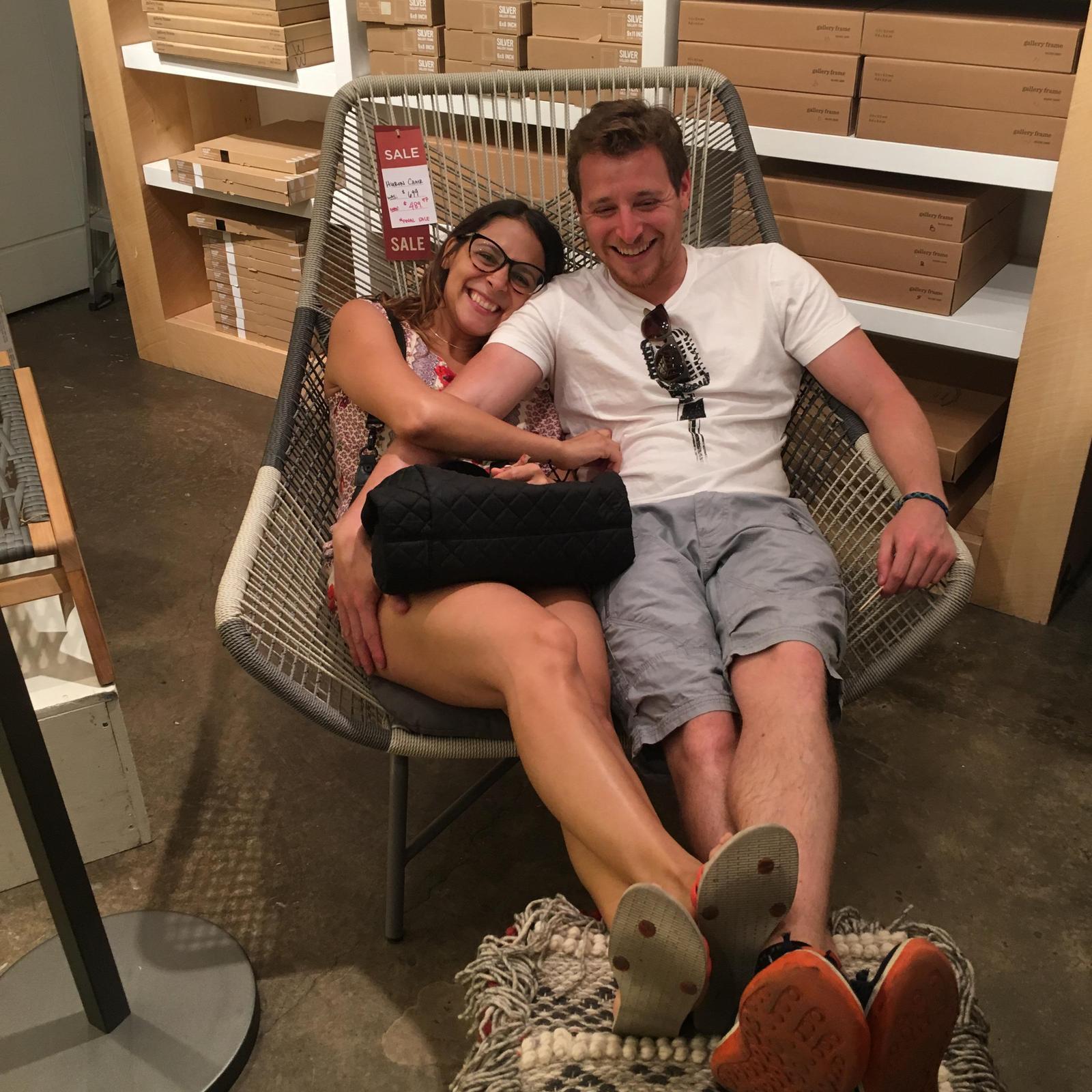 Furniture shopping with the best of them! Julz Shoutout!! #webothfit