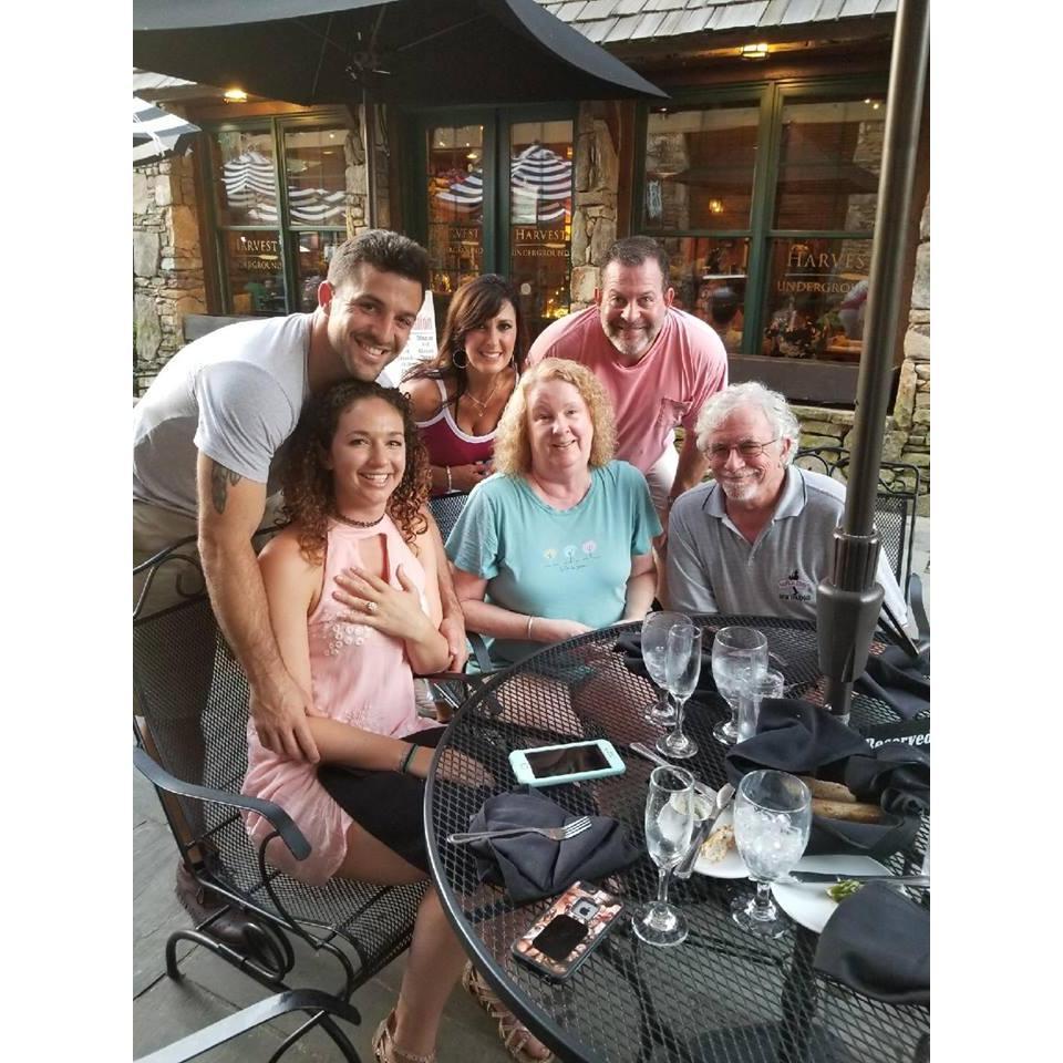 Dinner with the rents after our Proposal!