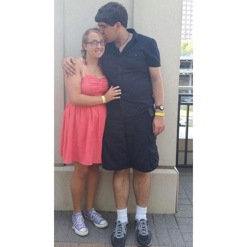 Our very first picture together. We look like babies!