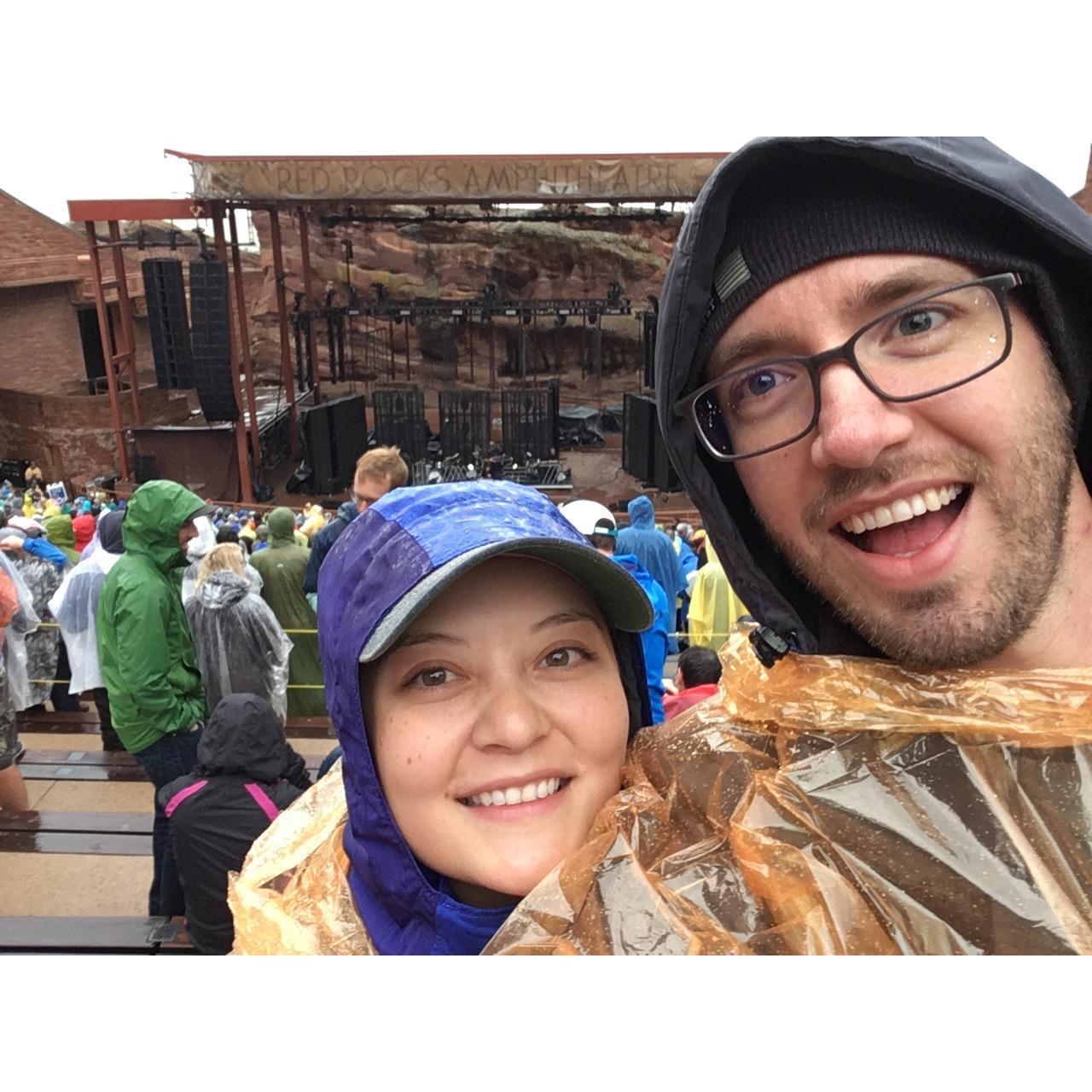 At Red Rocks, waiting for Alt-J to make their appearance. It was an awesome show!