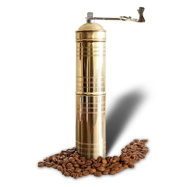 Traditional Turkish Manual Coffee Grinder , Brass Coffee Grinder, Kitchen Decor, Qualification Adjustable Grinder, Manual Coffee Mill with Handle