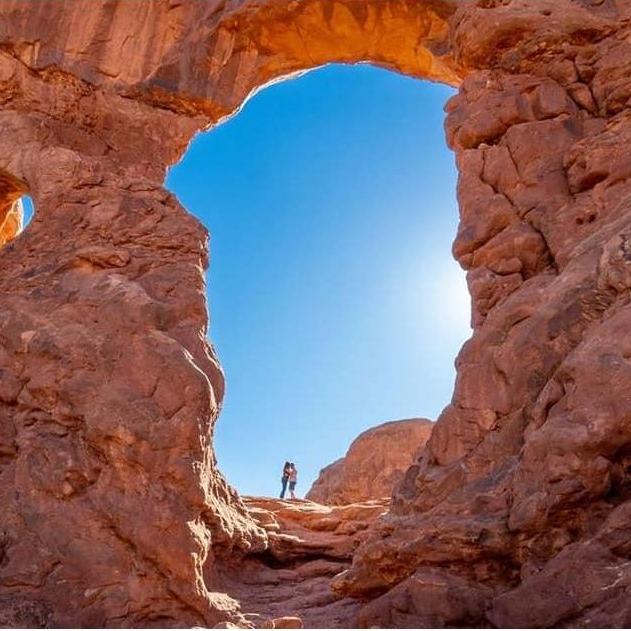 Saying "I do" at Arches National Park.