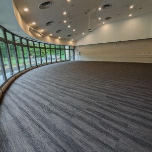 Welcome to the Auditorium and patio — the beautiful spaces where we’ll celebrate together at our reception.
