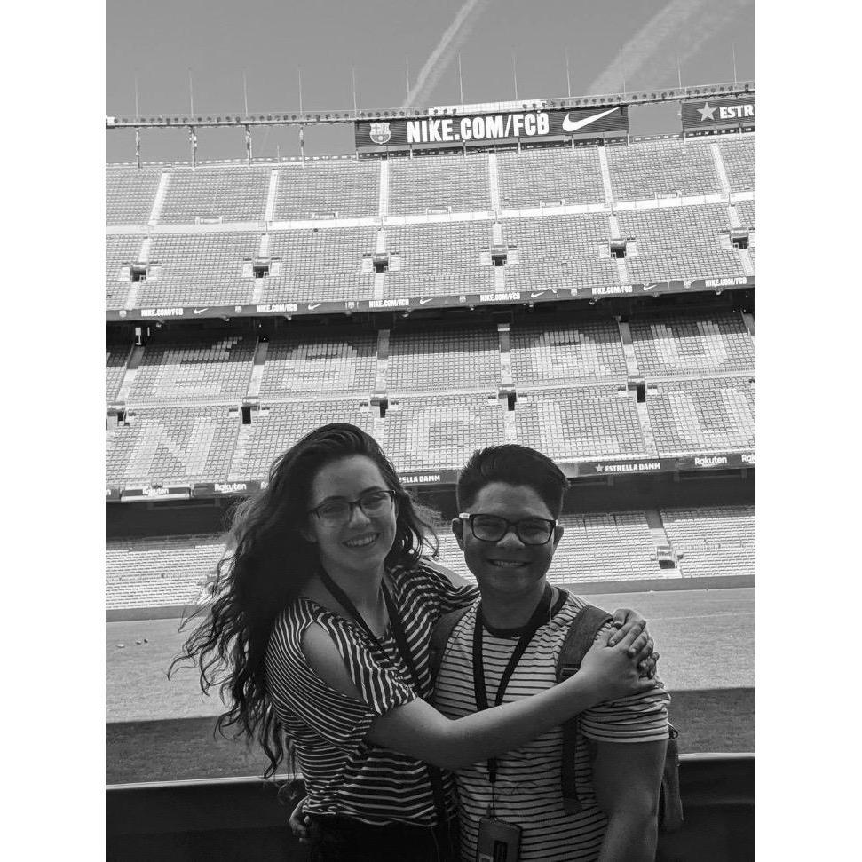 Exploring the FC Barcalona Stadium!