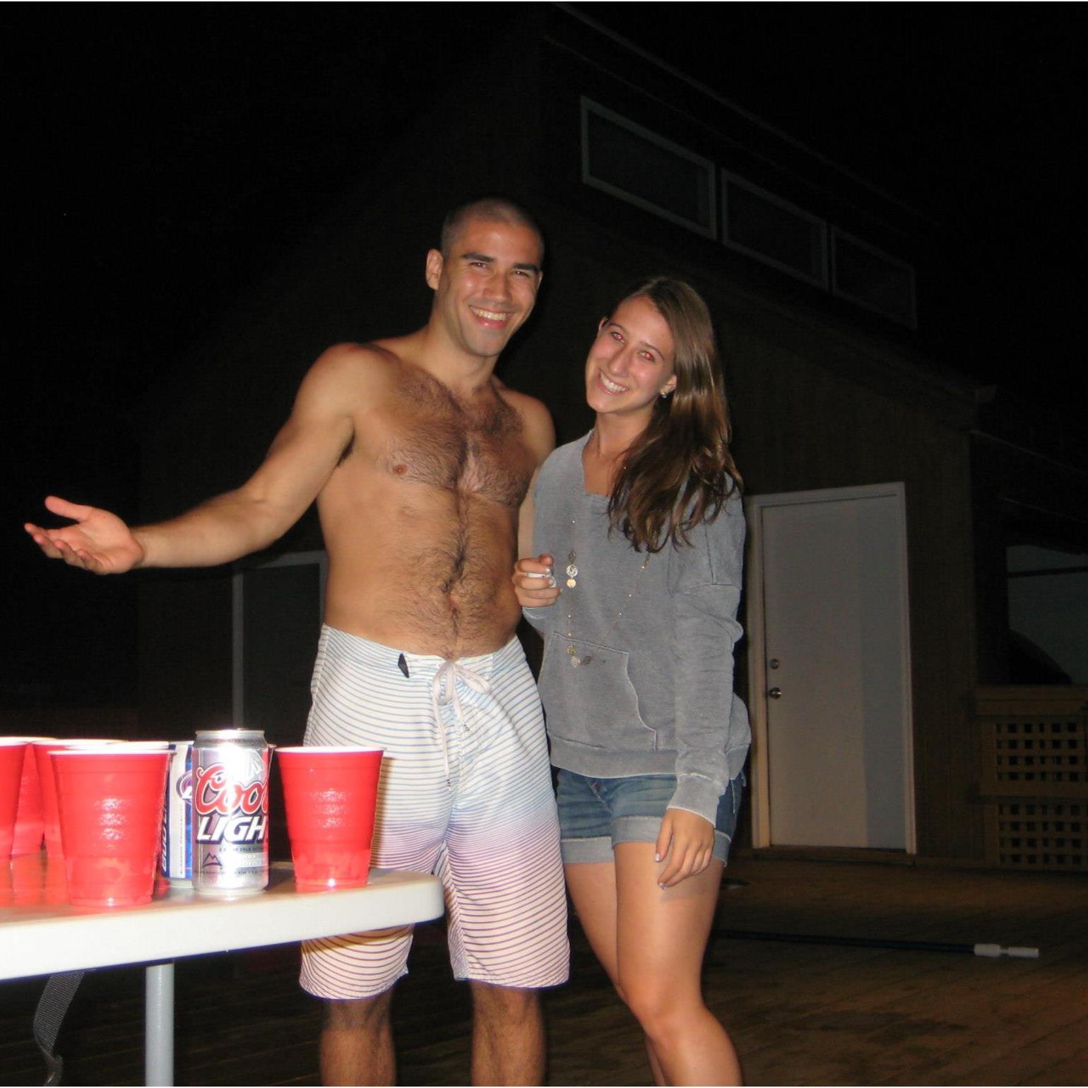 Beer Pong in the Hamptons