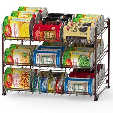 Simple Houseware SHW Stackable Can Rack, Bronze