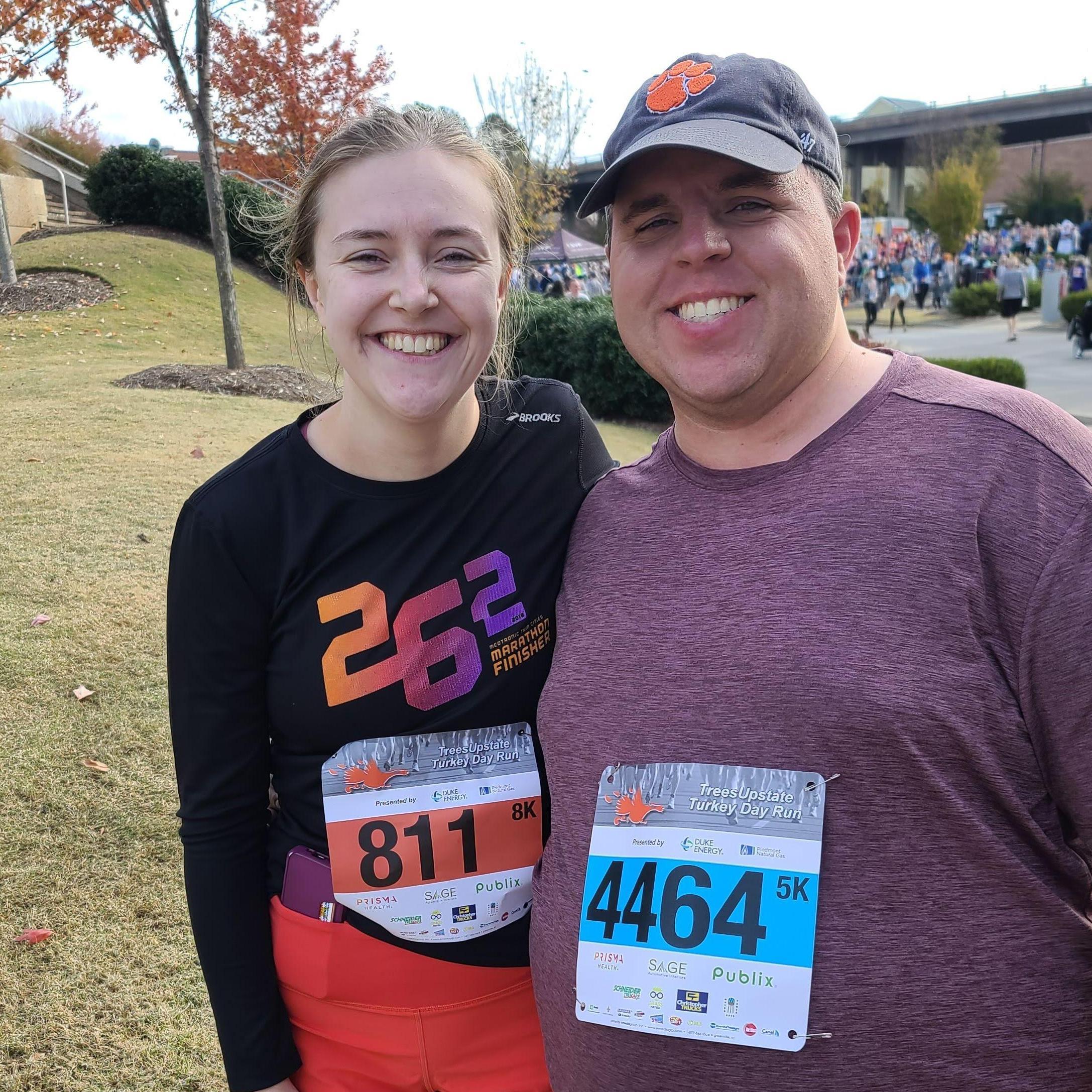 According to Madison, no Thanksgiving is complete without a Turkey Trot. This one was in Greenville, SC in 2022.