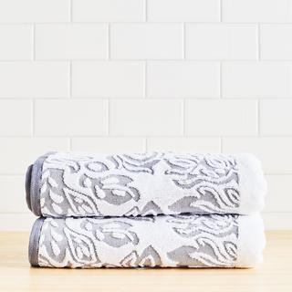 Amelia Jacquard Bath Towel, Set of 2