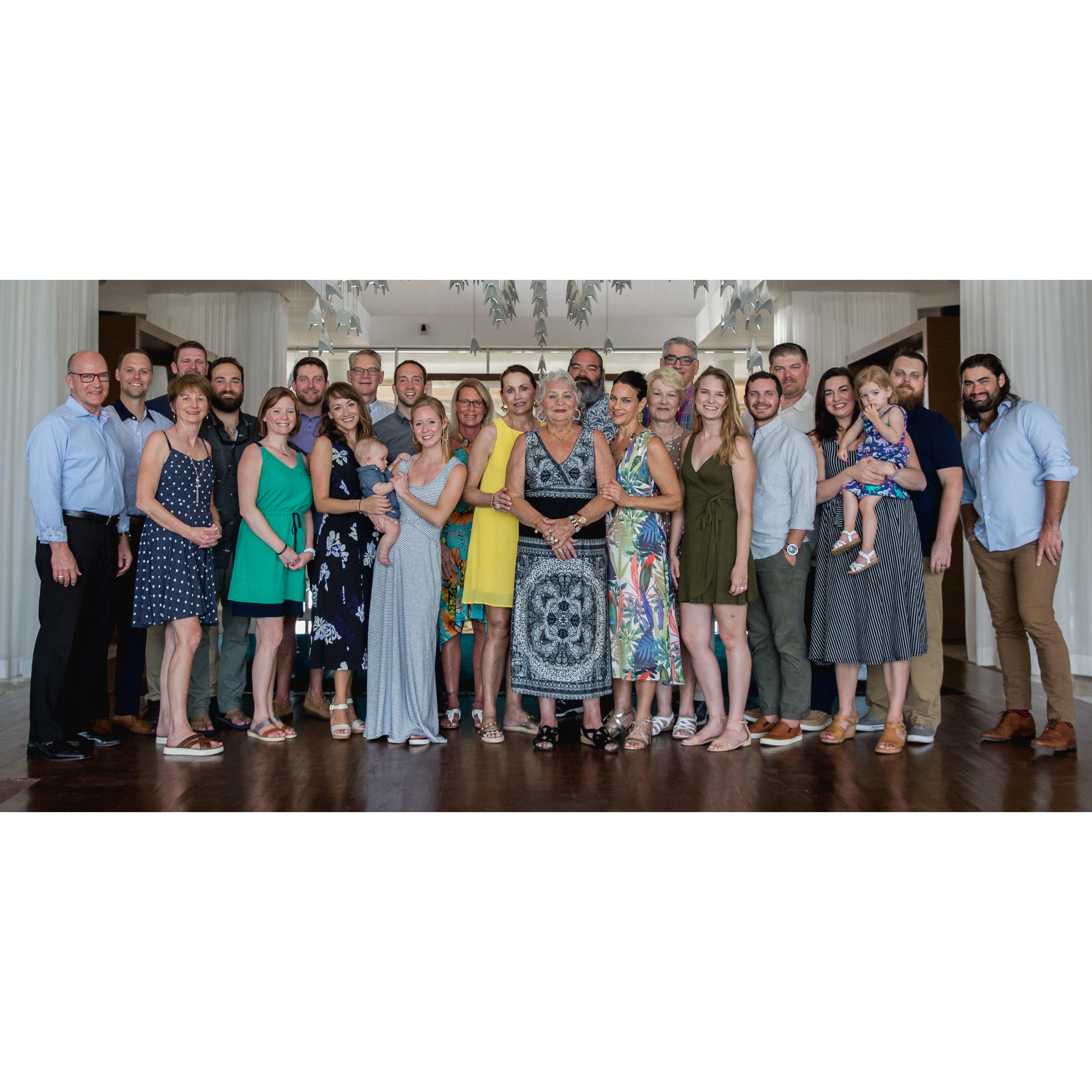 The Babcock family!  The bride's mother's side.