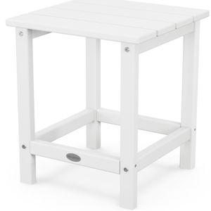 POLYWOOD Long Island 18" Side Table, White