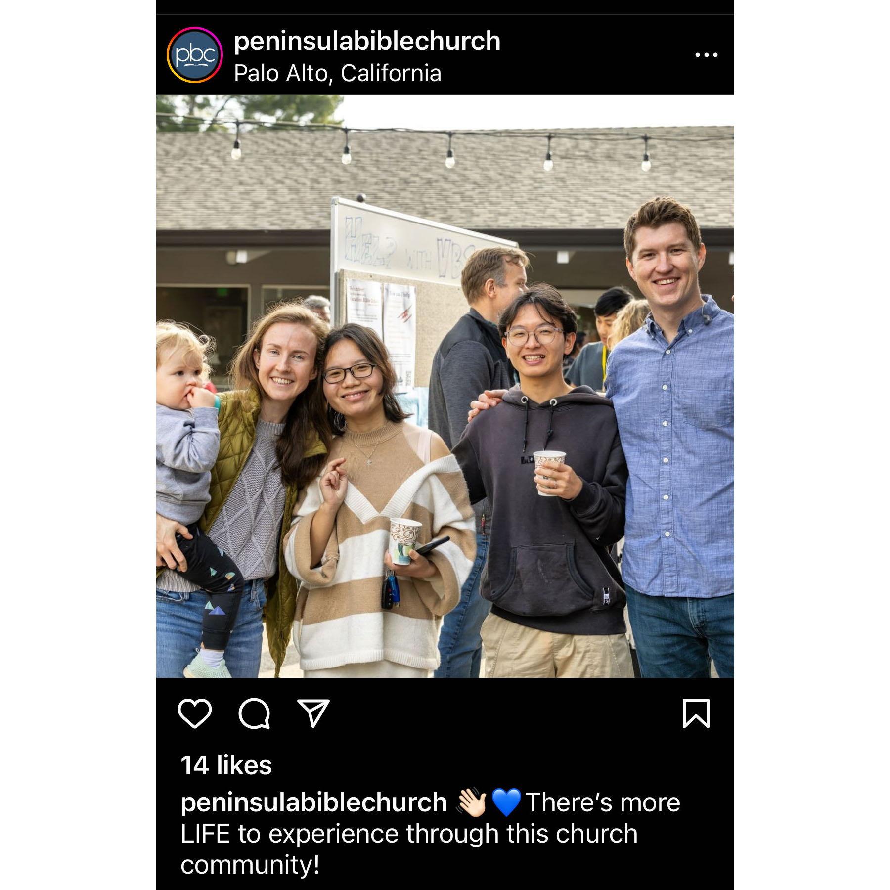 Photo with friends in the church was posted!