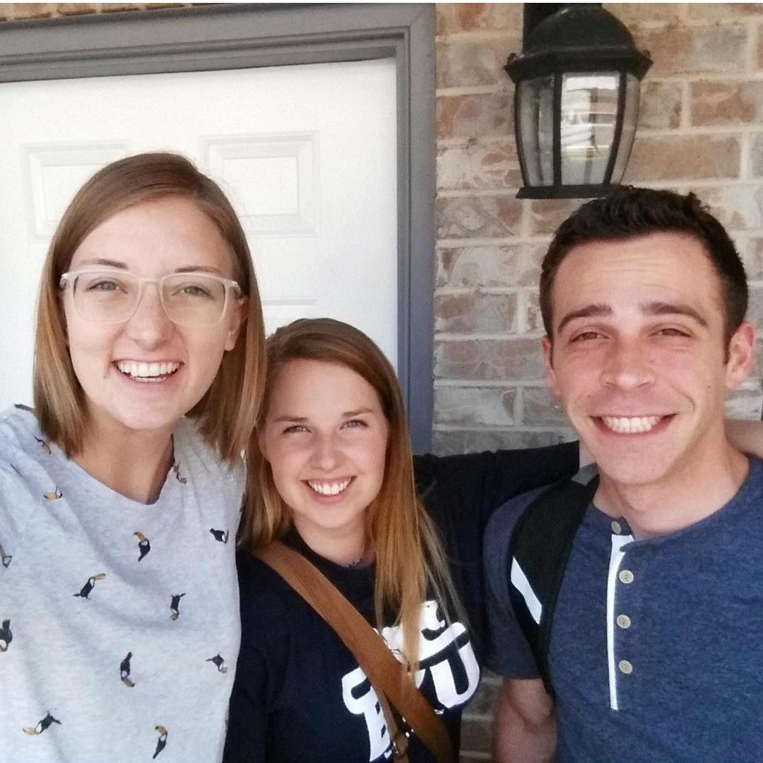 Us together with the girl who pretty much made this all happen! Zac and I owe my wonderful cousin, Holland, big time!