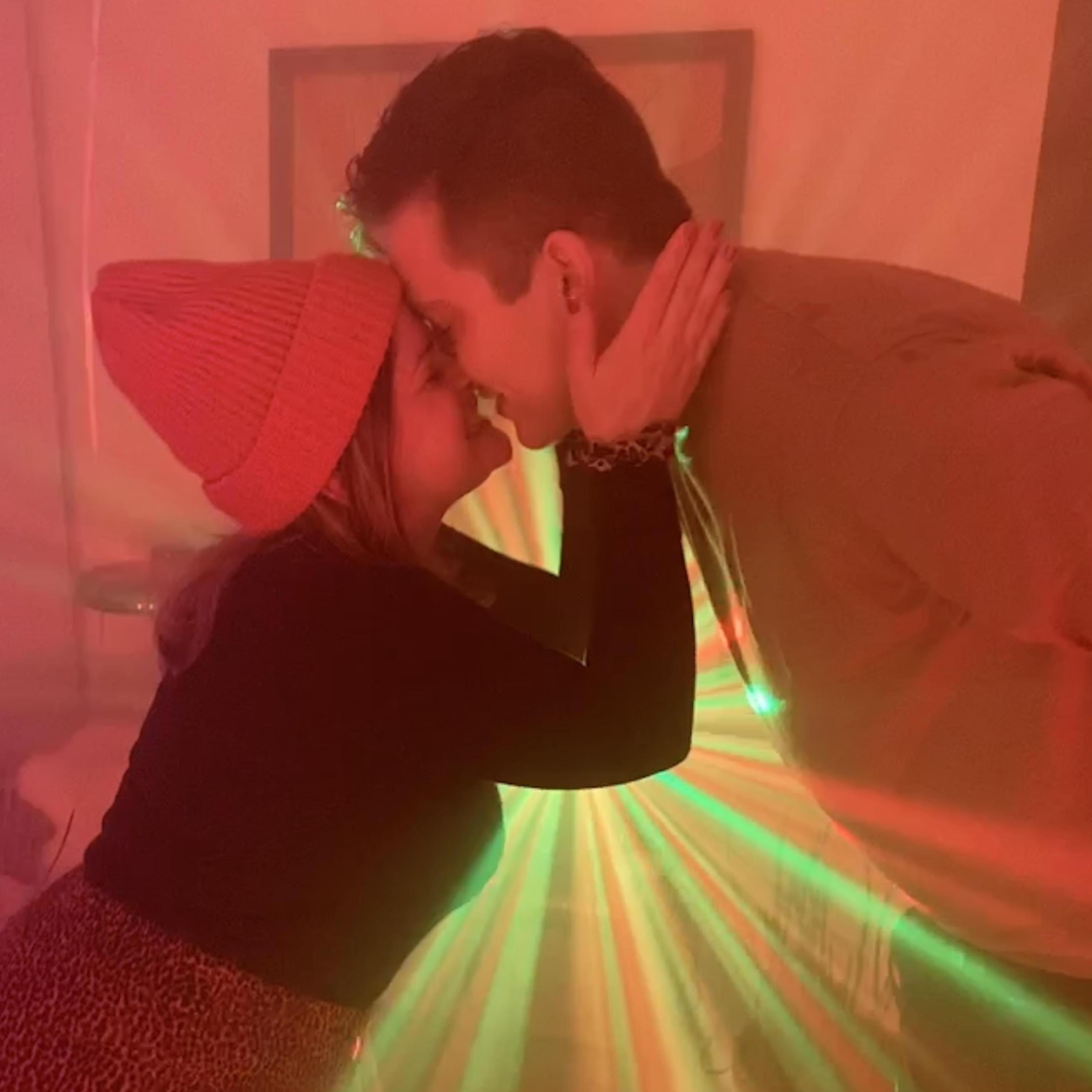 New Years Eve smooches for 9 years running. Love you!