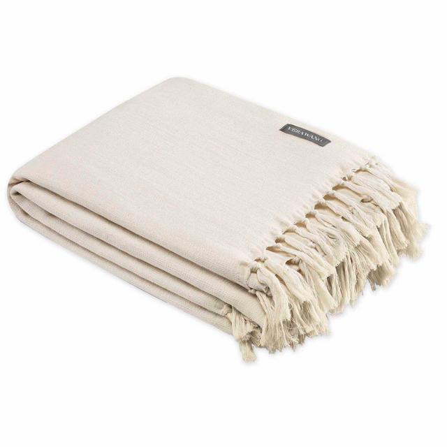 Vera Wang™ Twill Fringe Throw in Lace