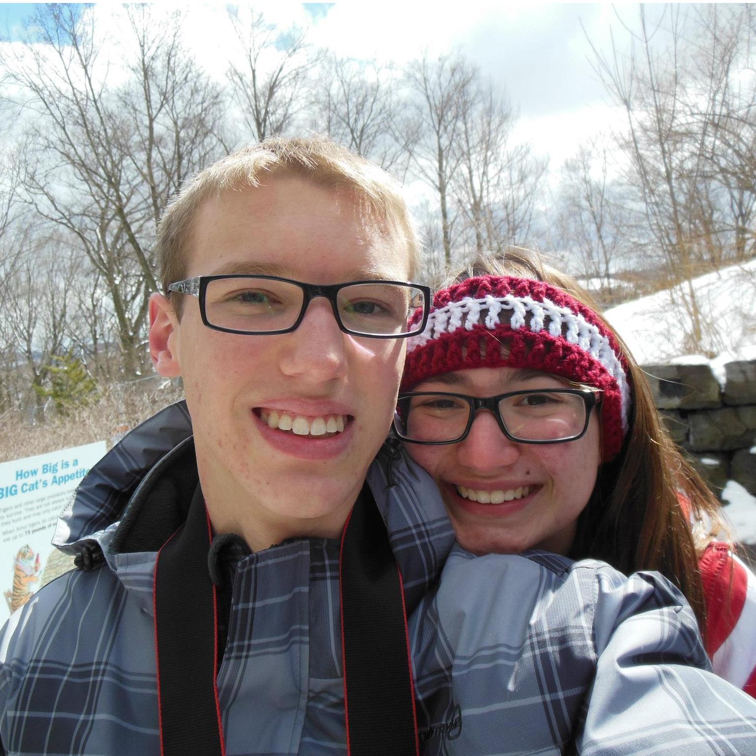 One of our first dates at the Zoo