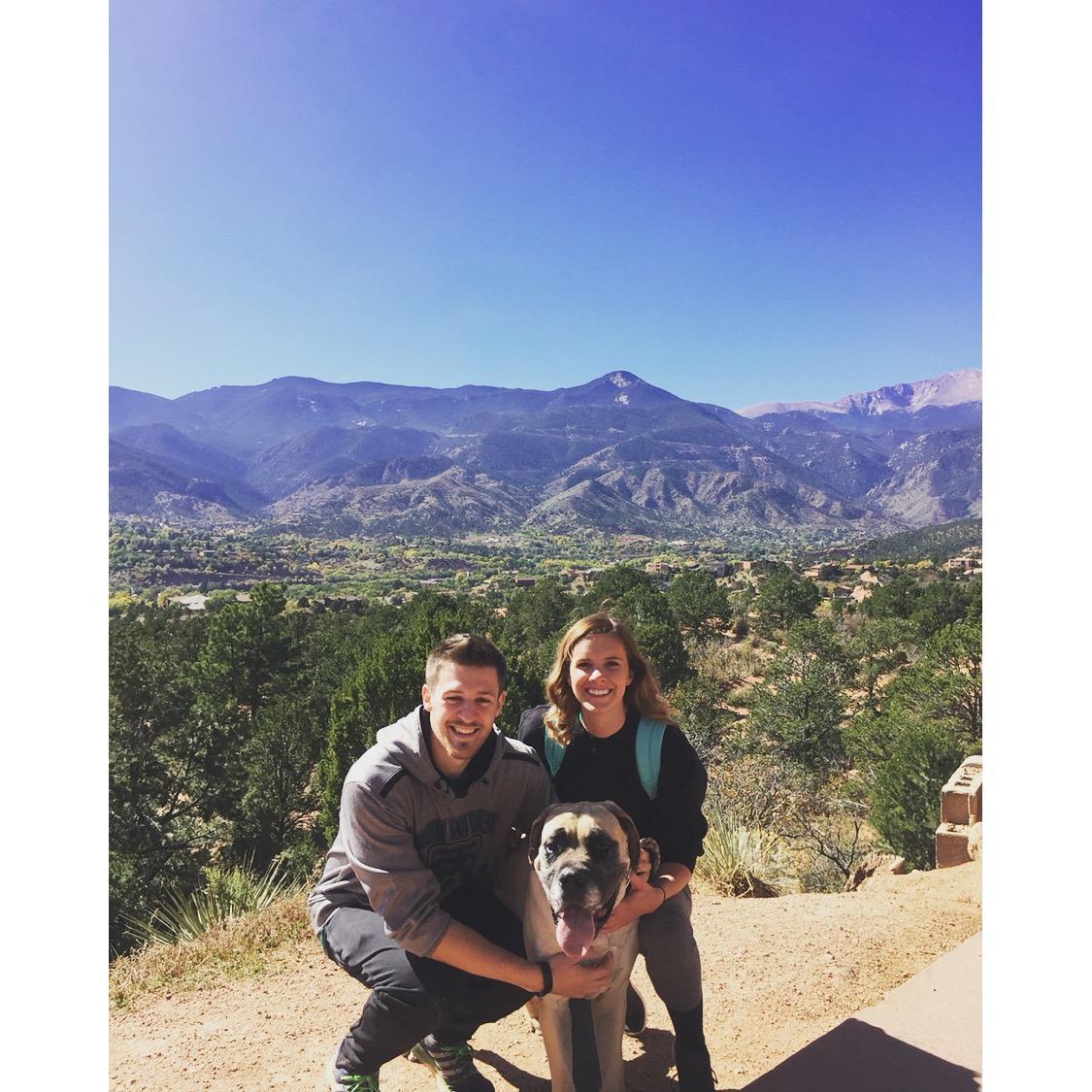 Our first photo as a family of three!