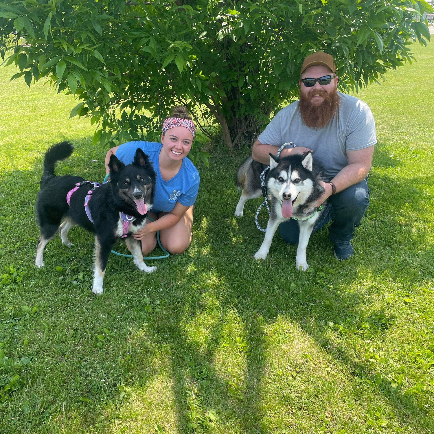 Our first family photo with Mac!