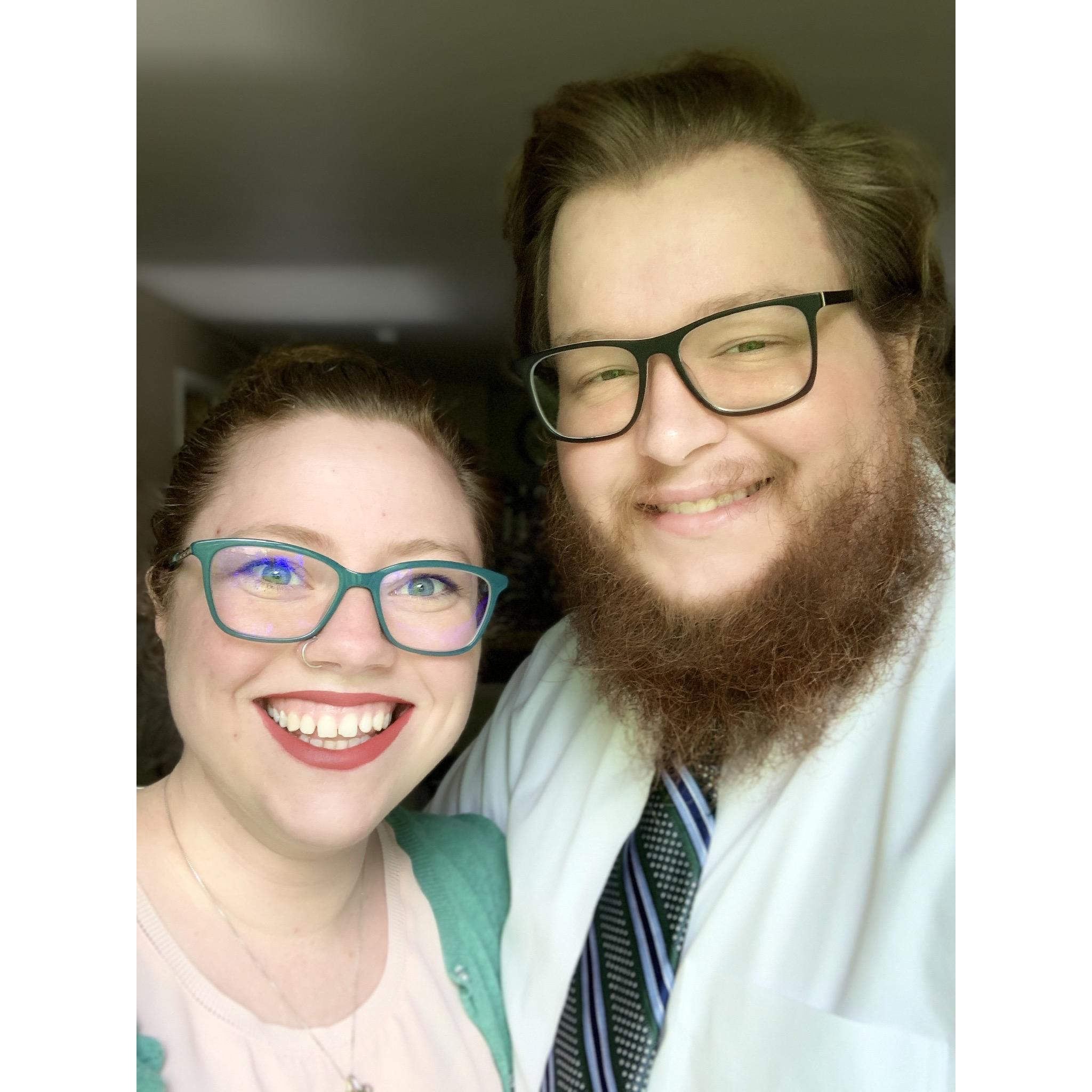 Dressed up for a Zoom wedding