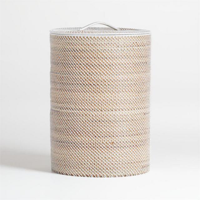 Crate&Barrel Sedona White Hamper