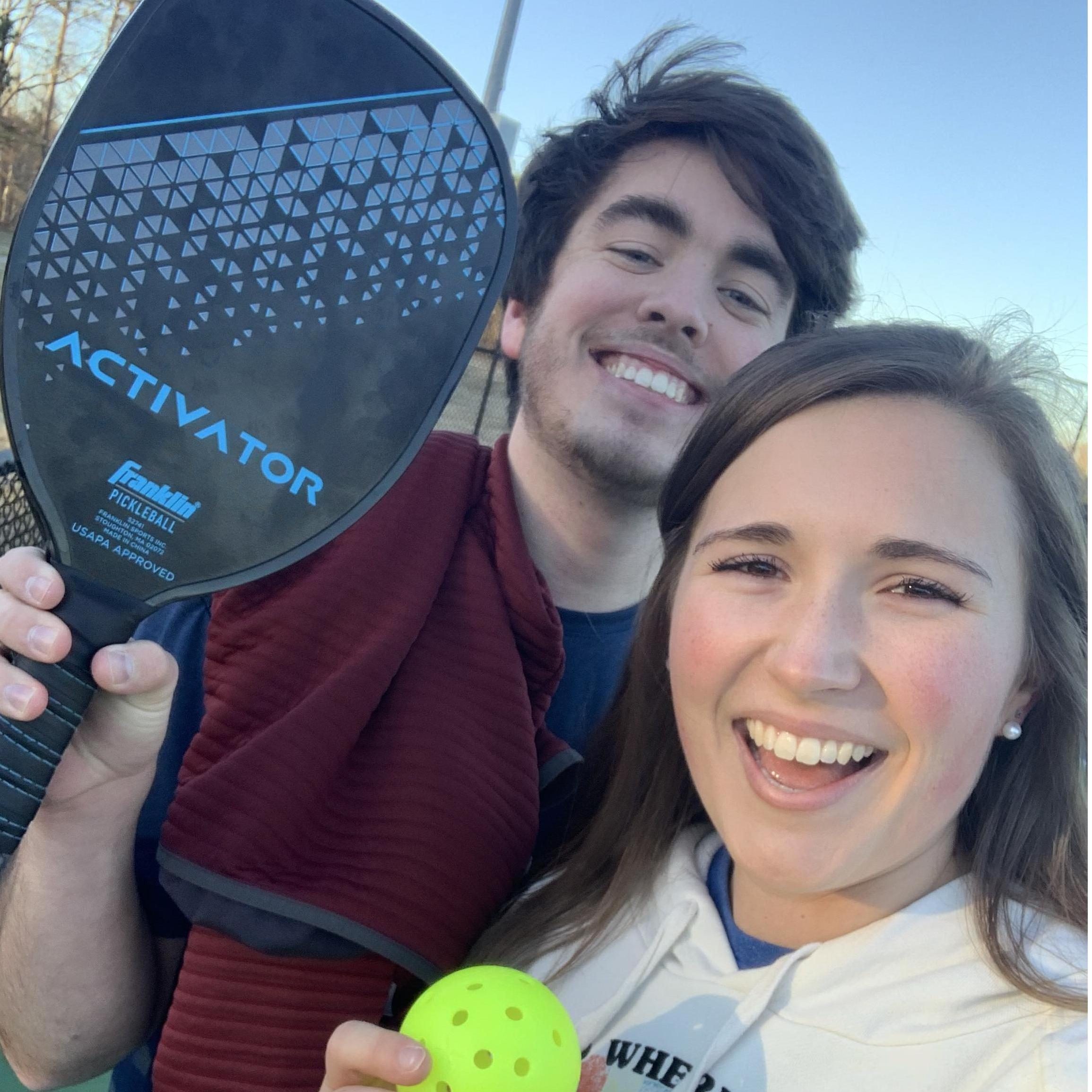 Back when we were still trying to figure out what to do when we hung out, we did two things: played pickleball and watched wheel of fortune. Absolutely no regrets.