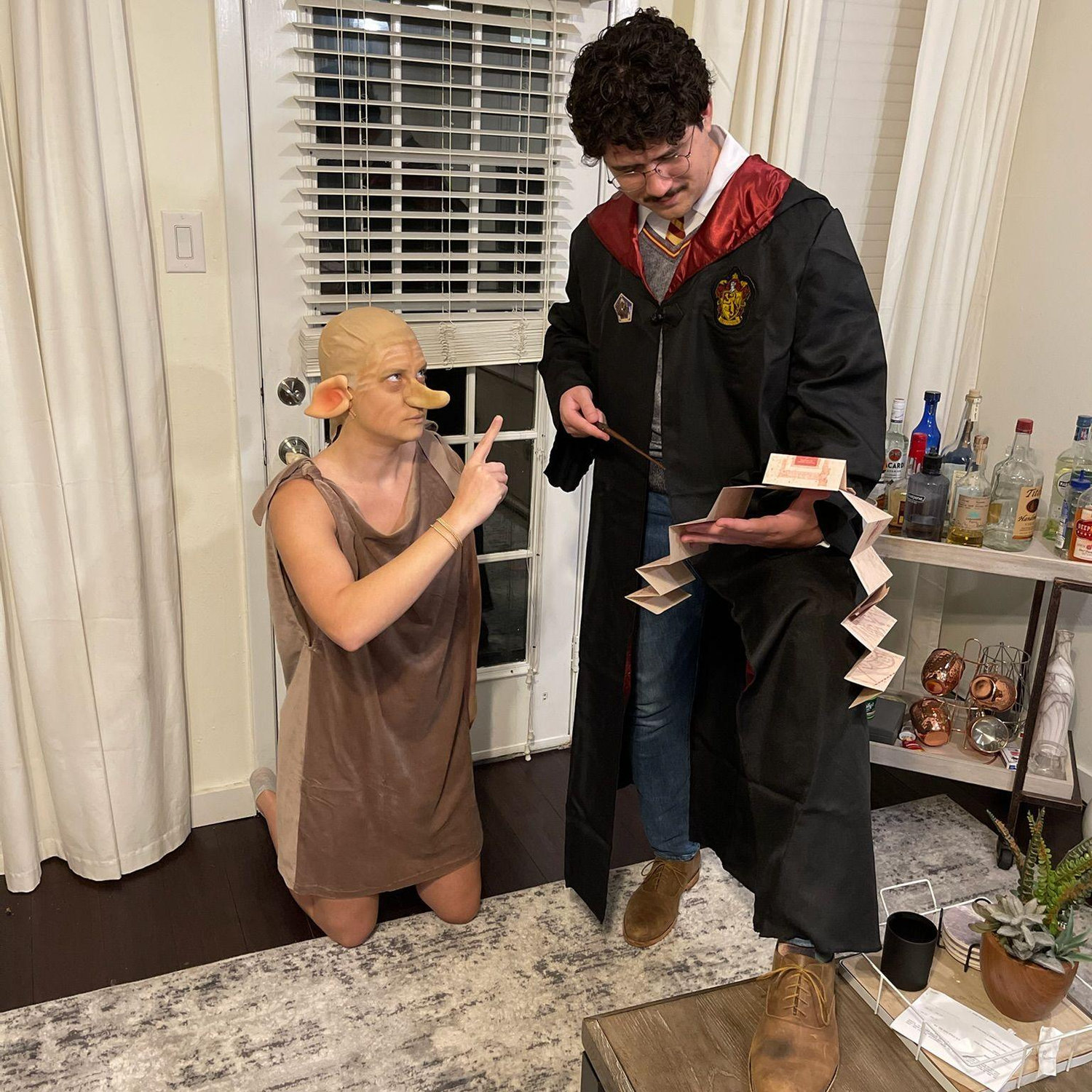 Our first Halloween Costume Together (Dobby and Harry Potter)