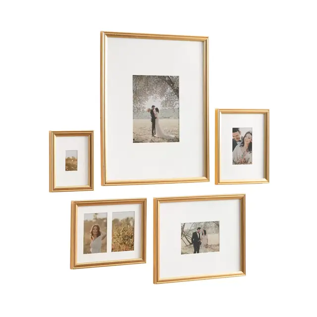 Kate & Laurel All Things Decor  Adlynn Wall Picture Frames Gold