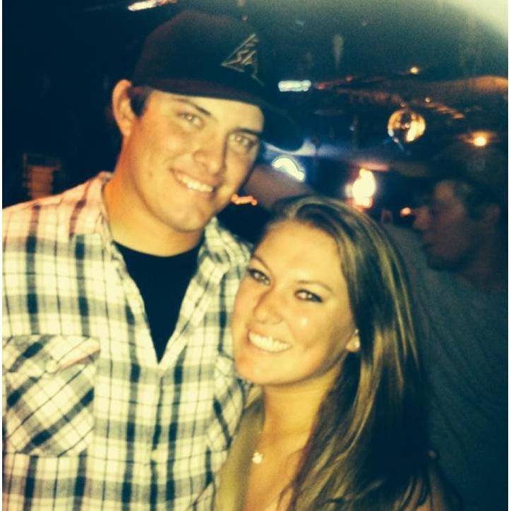 Our first picture together as a couple