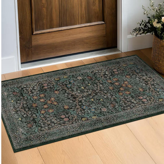 Dark Green 2x4 Rug Runner