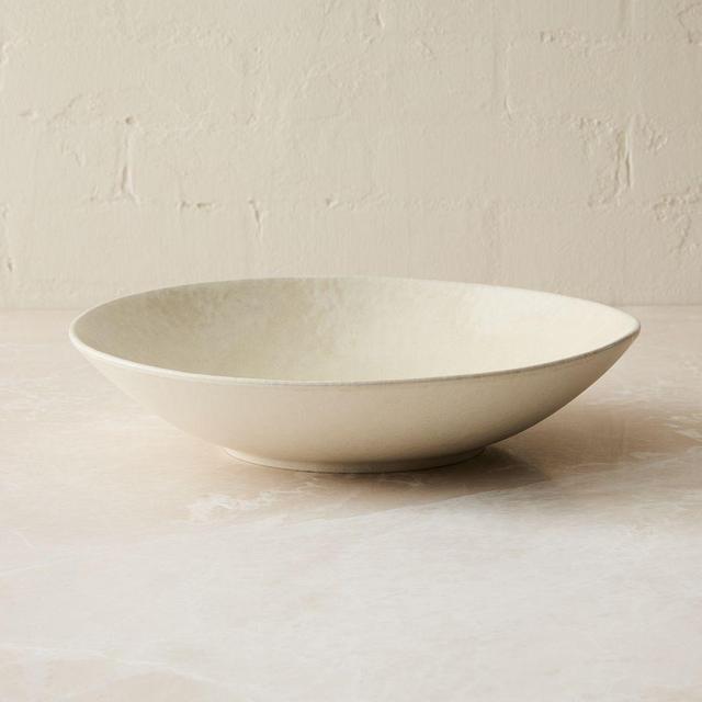 Oyku Low Serving Bowl, Natural